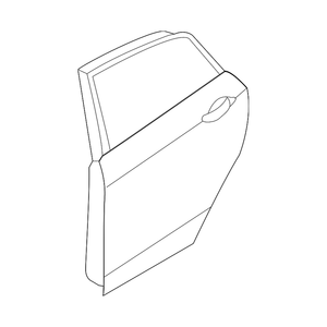 Carcasa de la puerta trasera del lado del conductor image