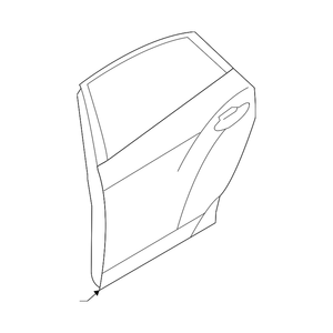 Carcasa de la puerta trasera del lado del conductor image