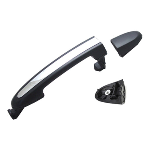 Hyundai Santa Fe Rear Driver Side Exterior Door Handle W/Chrome Insert W/Cap - HY1520119