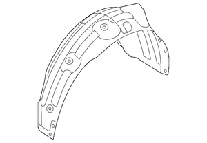 Rear Passenger Side Fender Liner image