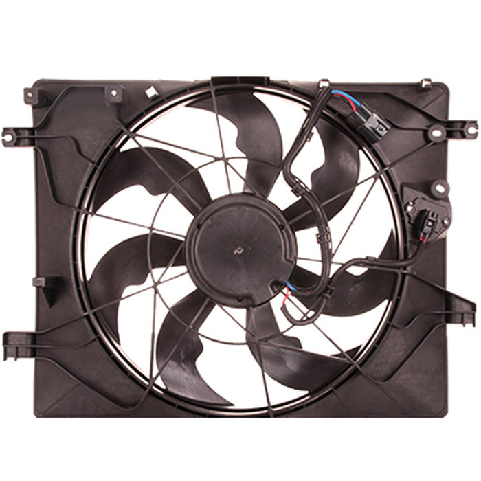 Hyundai Genesis Coupe CAPA Certified Engine Cooling Fan Assembly Single Fan Assembly 3.8L V6 - HY3115148C