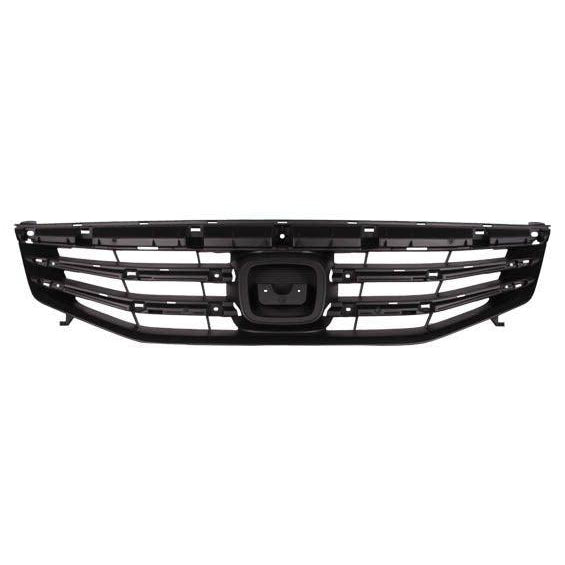 2011-2012 Honda Accord Sedan Grille Matte Black - HO1200203-Partify-Painted-Replacement-Body-Parts