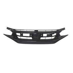 Honda Civic Coupe OEM Grille Painted Gloss Black Sport Model - 71121TBAA61