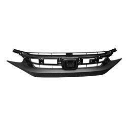 Honda Civic Coupe OEM Grille Textured Black Exclude Si/Sport - 71121TBAA51