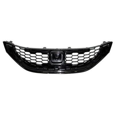 2013-2015 Honda Civic Sedan Grille 2.4L Ex/Ex-L/Si Model - HO1200218-Partify-Painted-Replacement-Body-Parts