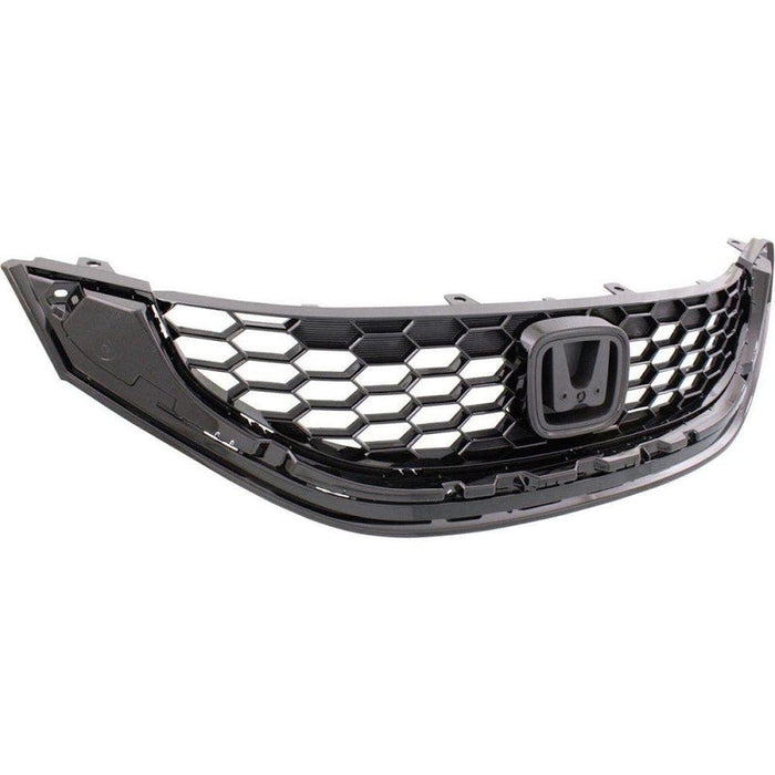 2013-2015 Honda Civic Sedan Grille 2.4L Ex/Ex-L/Si Model - HO1200218-Partify-Painted-Replacement-Body-Parts