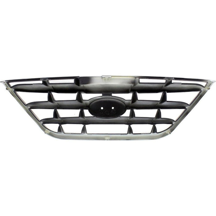 2004-2006 Hyundai Elantra Grille Sedan Black With Fog Lamp Hole Type - HY1200139-Partify-Painted-Replacement-Body-Parts