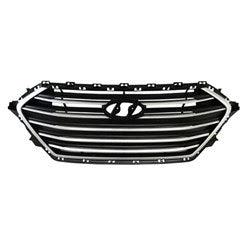 Hyundai Elantra Sedan OEM Grille Primed Silver Black Without Chrome 1.4/2.0L For Korea Manufactured Models - 86350F2000