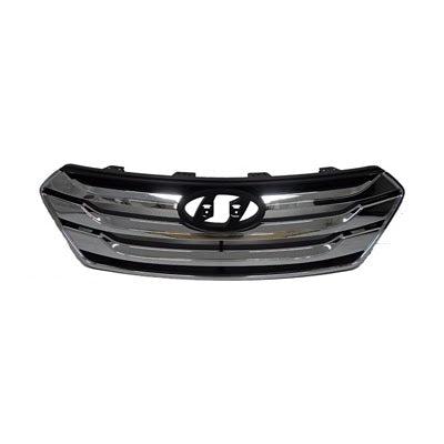 Hyundai Santa Fe Sport CAPA Certified Grille Chrome Black Sport - HY1200163C