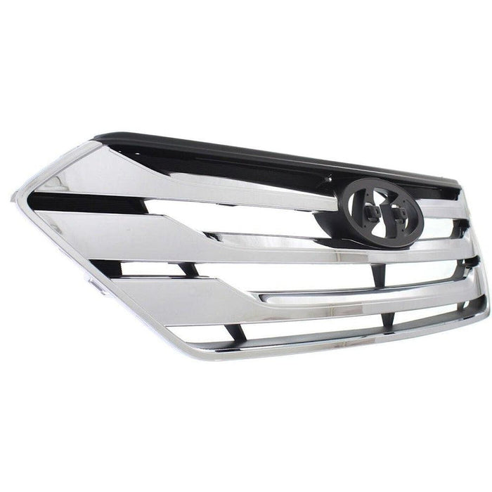 2013-2014 Hyundai Santa Fe Sport Grille Chrome Black Sport - HY1200163-Partify-Painted-Replacement-Body-Parts