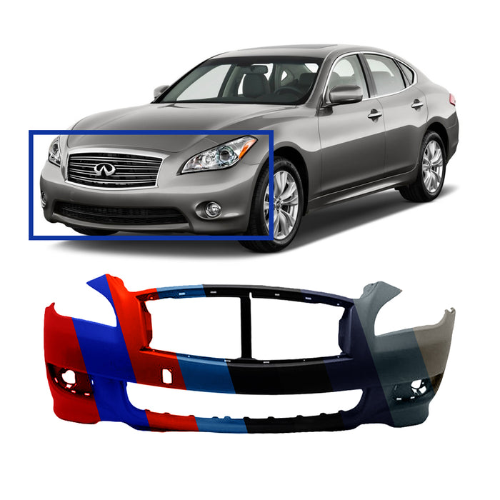 INFINITI M37/M56/Q70 3.7/5.6/Perfection/Seduction Front Bumper W/Rear Active Steering - IN1000249