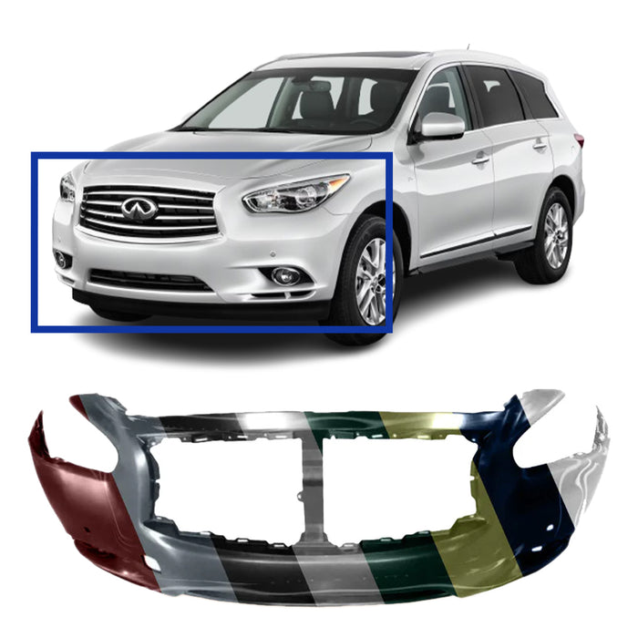 Infiniti QX60 Front Bumper With Sensor Holes - IN1000252