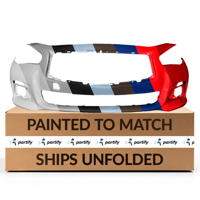 Infiniti Q50 CAPA Certified Front Bumper Without Sport Package & Without Sensor Holes - IN1000256C
