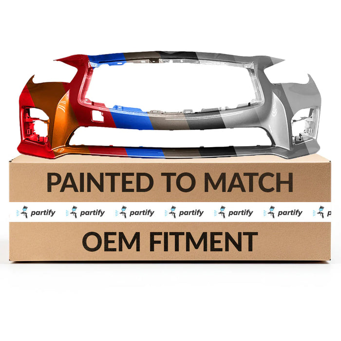 Infiniti Q50 CAPA Certified Front Bumper With Sport Package & Without Sensor Holes - IN1000258C