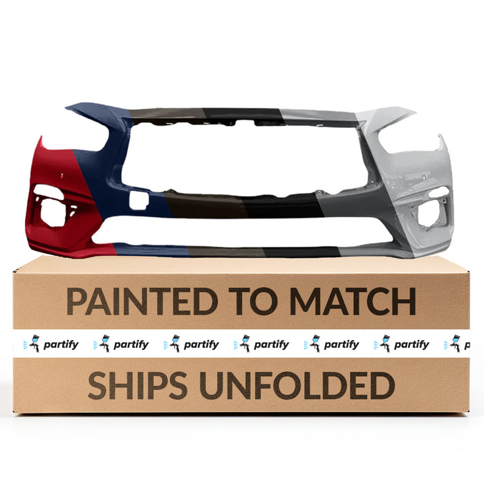 Parachoques delantero OEM Infiniti Q50, no deportivo y con orificios para sensores - 620226HH1H