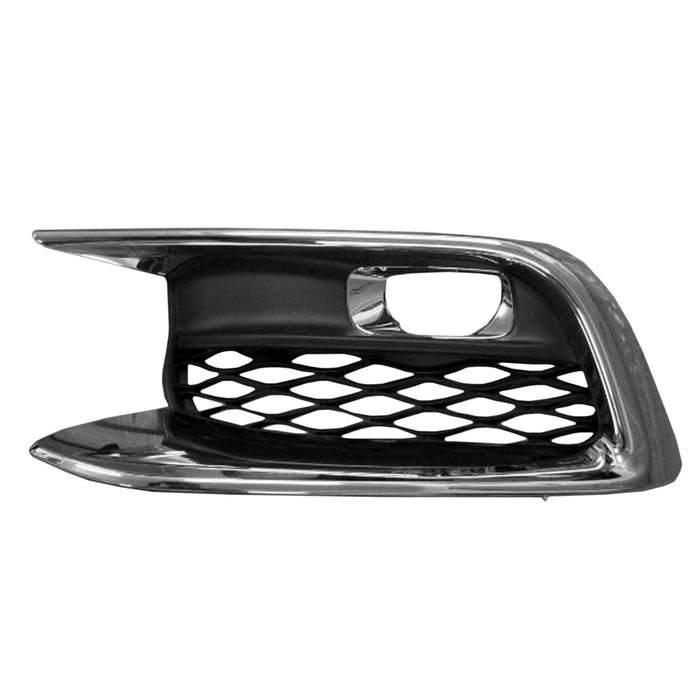 Infiniti QX60 Front Driver Side Bumper Insert Fog Lamp Bezel From 7-16 Chrome - IN1038112