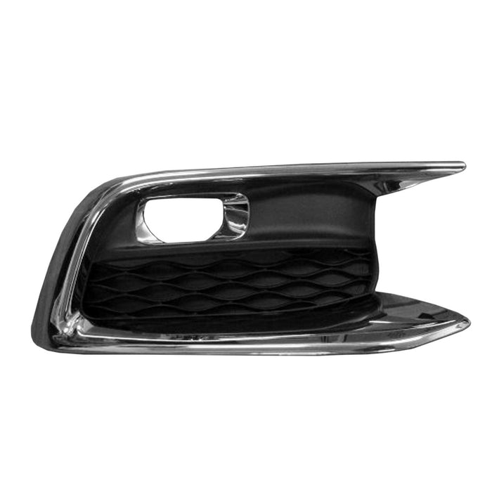 Infiniti QX60 Front Passenger Side Bumper Insert Fog Lamp Bezel From 7-16 Chrome - IN1039112