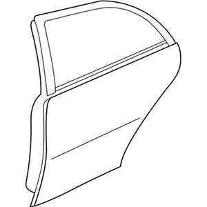 Carcasa de la puerta del lado del pasajero trasero image