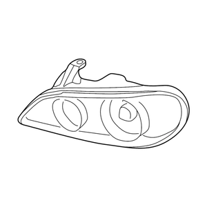 Driver Side Headlight Lens Housing image