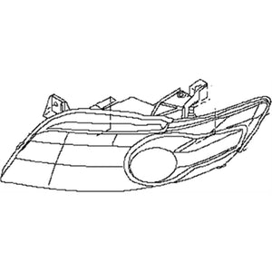 Passenger Side Headlight Lens Housing image
