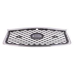 Infiniti Q50 Sedan CAPA Certified Grille Painted Gray With Chrome Frame With Sensor/Camera - IN1200138C