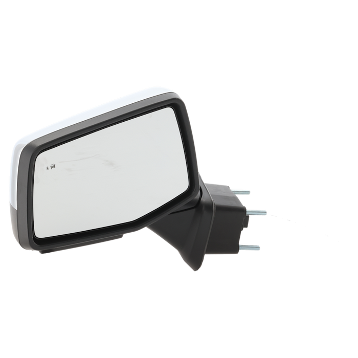 GMC Sierra 1500/1500 Limited Driver Side Door Mirror Pwr Folding W/O Surround View Camera W/Blind Spot Chrome Assembly - GM1320631