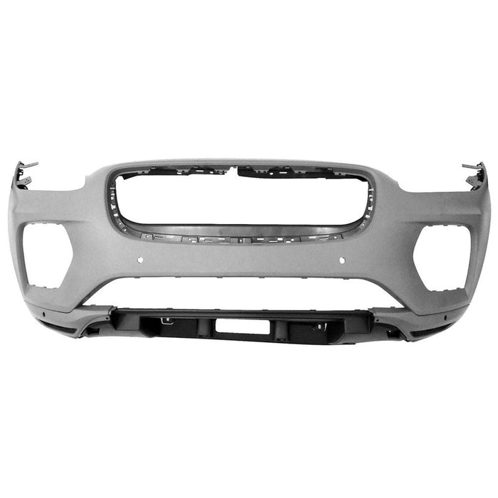 2018-2020 Jaguar E-PACE Front Bumper With Sensor Holes - JA1000177-Partify-Painted-Replacement-Body-Parts