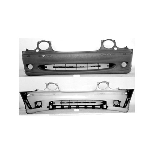 2002-2008 Jaguar X TYPE Front Bumper With Headlight Washer Holes Without Tow Hook Hole - JA1000113-Partify-Painted-Replacement-Body-Parts