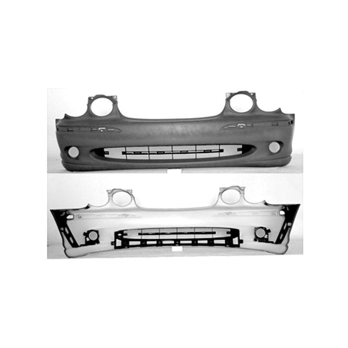 2002-2008 Jaguar X TYPE Front Bumper Without Headlight Washer Holes Without Tow Hook Hole - JA1000114-Partify-Painted-Replacement-Body-Parts