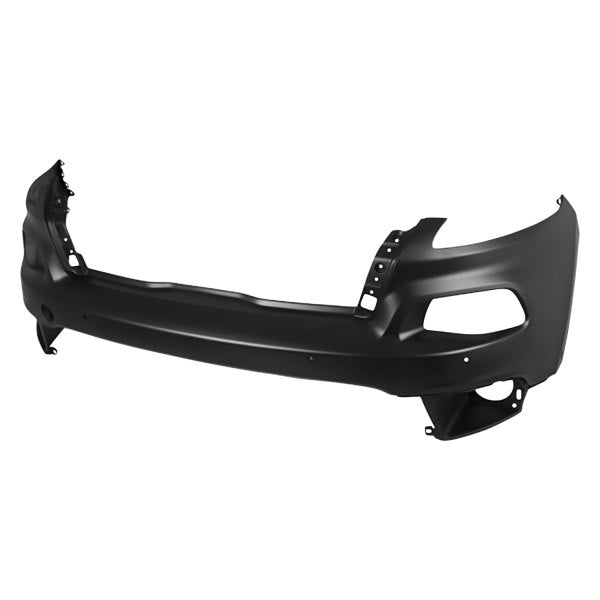 Jeep Cherokee Non Trailhawk CAPA Certified Front Upper Bumper With Sensor Holes & Without Washer Holes & With Tow Hook Hole - CH1014116C