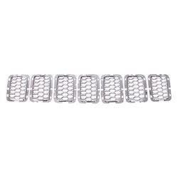 Jeep Grand Cherokee CAPA Certified Grille Insert Chrome 7 Pieces Exclude Srt/Trackhawk - CH1201113C