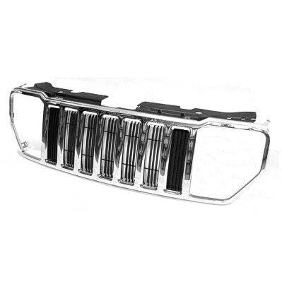 Jeep Liberty CAPA Certified Grille With Chrome Moulding - CH1200317C