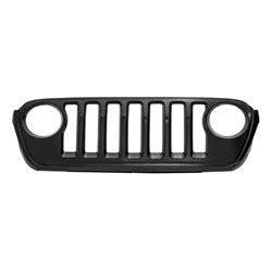 Jeep Wrangler Jl CAPA Certified Grille Primed Black Use Without Trim Ring Moulding For Jl Body Sport Model - CH1200407C