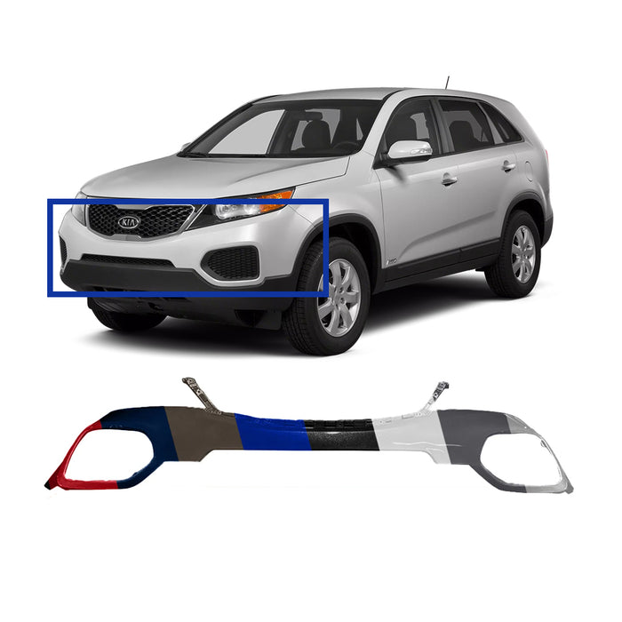 Kia Sorento EX/LX CAPA Certified Front Bumper Without Head Light Washer Holes - KI1000149C