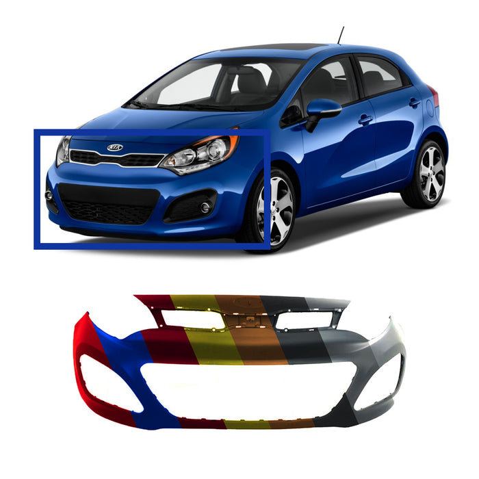 Kia Rio Hatchback CAPA Certified Front Bumper - KI1000158C