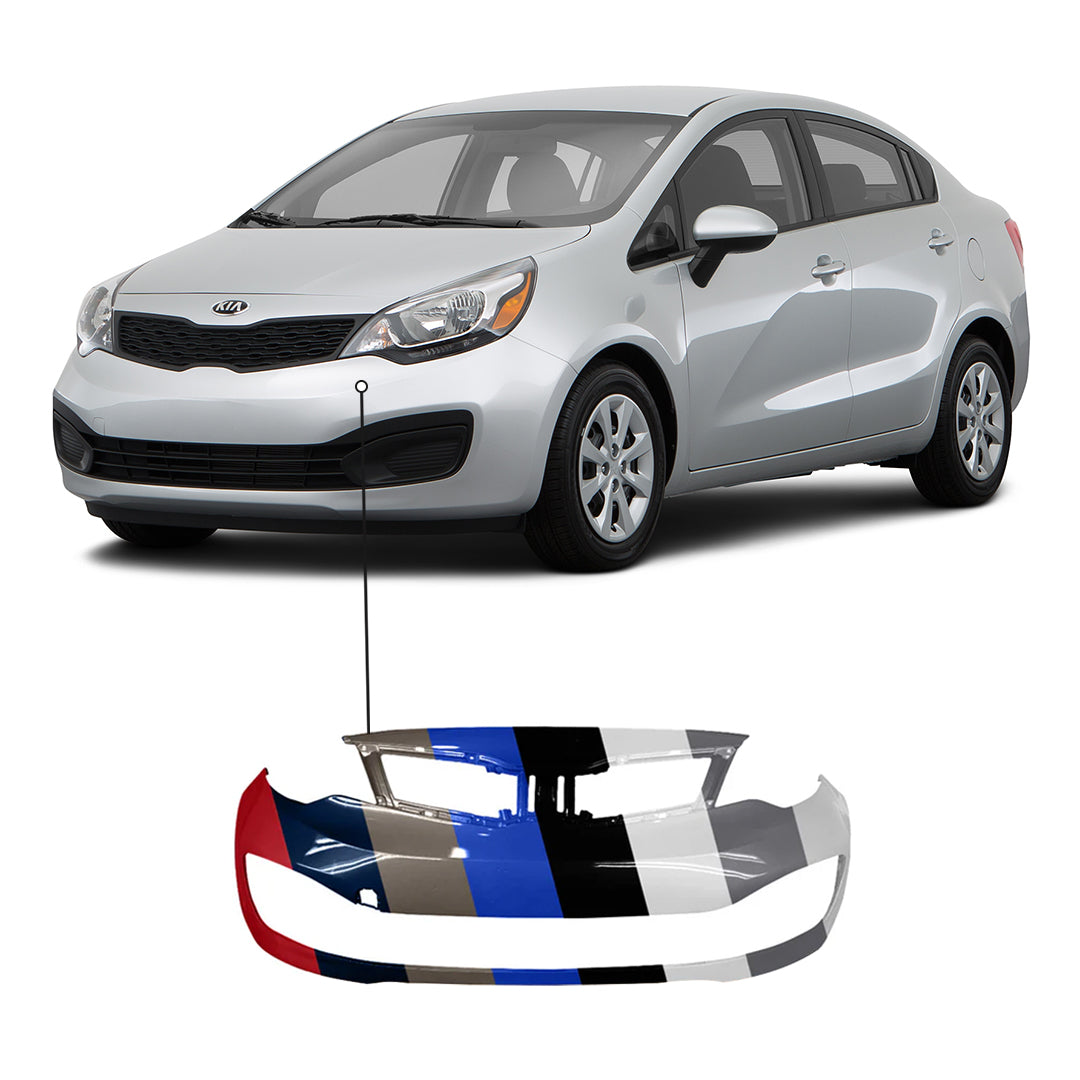 Rio 2012-2015 Kia Rio Sedan Front Bumper - KI1000159 — Partify