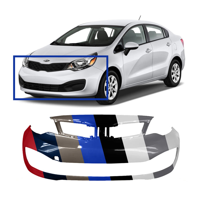 Kia Rio Sedan Front Bumper - KI1000159