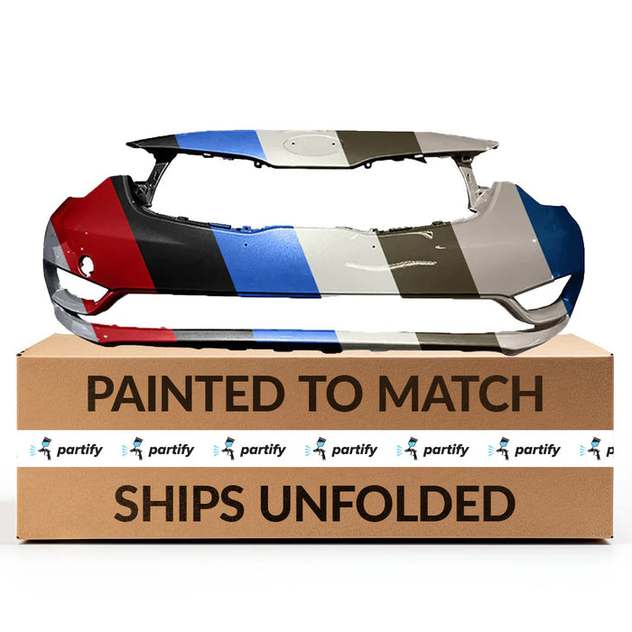 Parachoques delantero Kia Forte con certificación CAPA sin orificios para sensores - KI1000163C