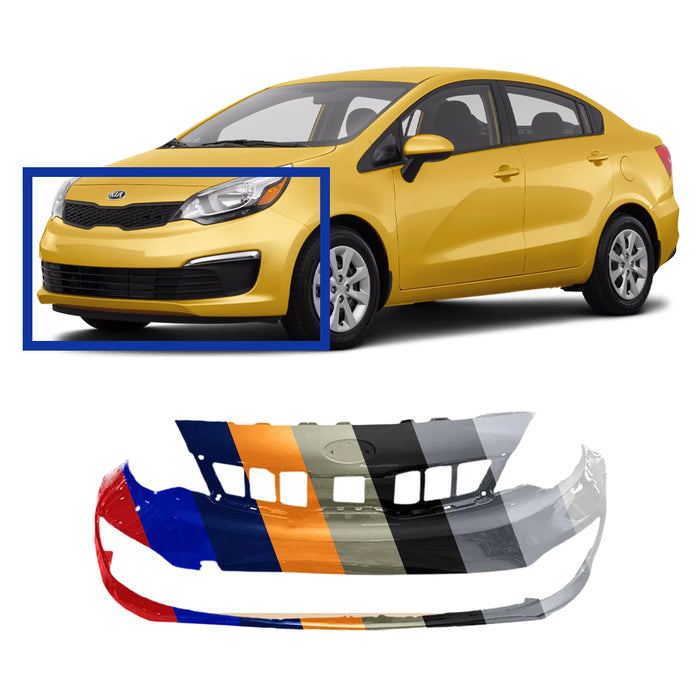 Kia Rio Sedan CAPA Certified Front Bumper - KI1000177C