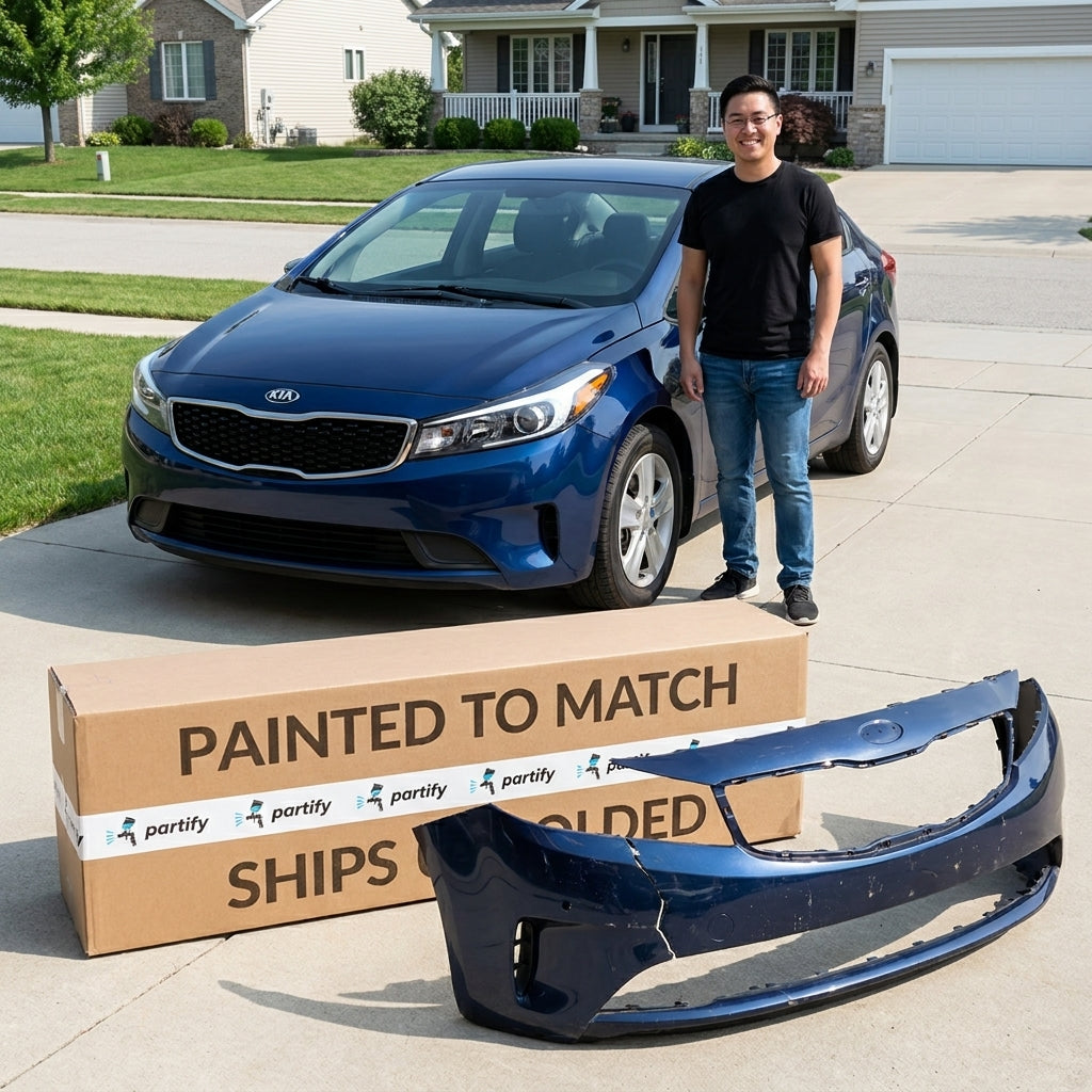 2017-2018 Kia Forte Front Bumper - KI1000187 — Partify