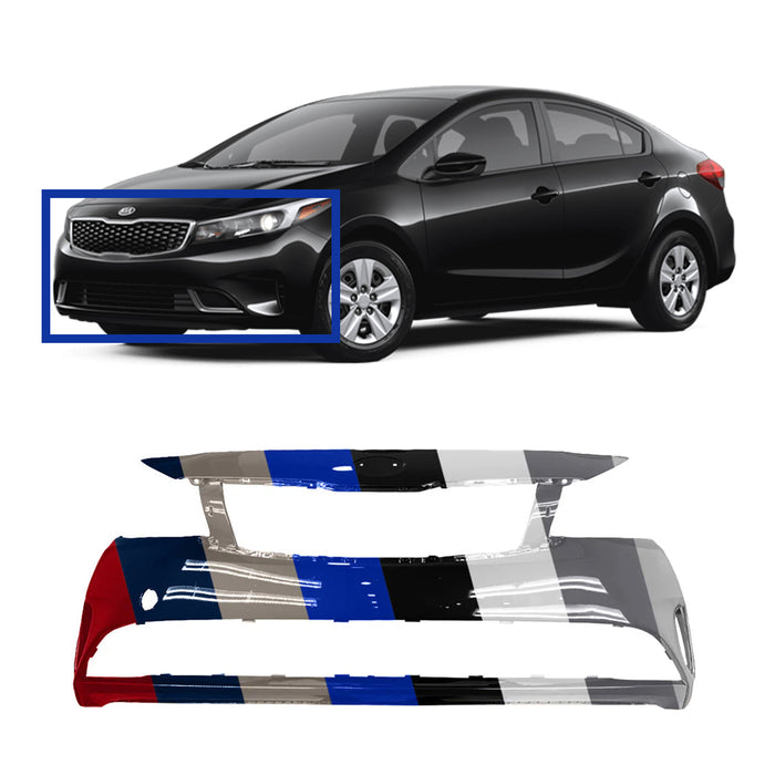 Kia Forte CAPA Certified Front Bumper - KI1000187C