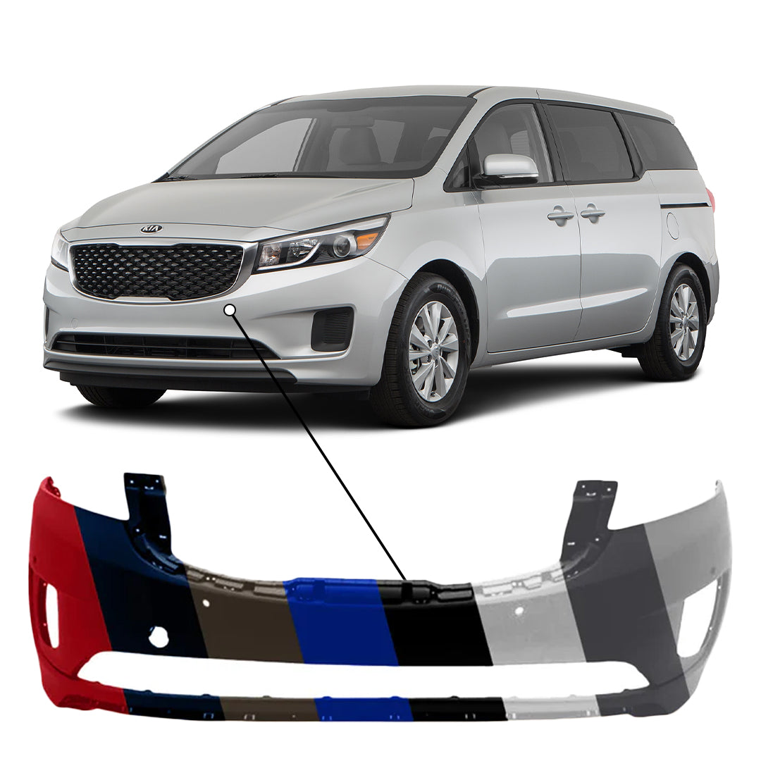 2015-2018 Kia Sedona Non SX Front Bumper With Sensor Holes