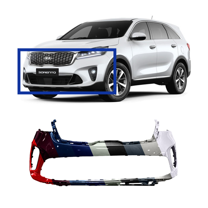 Kia Sorento Front EX/LX Bumper Without Sensor Holes - KI1000202