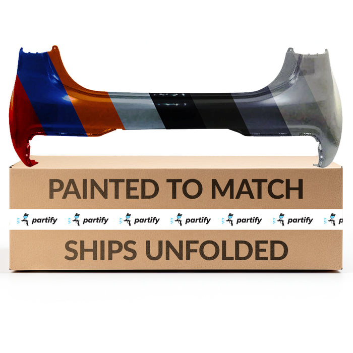 Parachoques trasero Kia Rio Hatchback con certificación CAPA sin orificios para sensores - KI1100215C