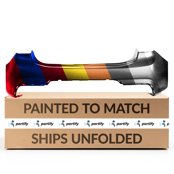 Parachoques trasero con certificación CAPA para Kia Rio Sedán sin orificios para sensores - KI1100216C