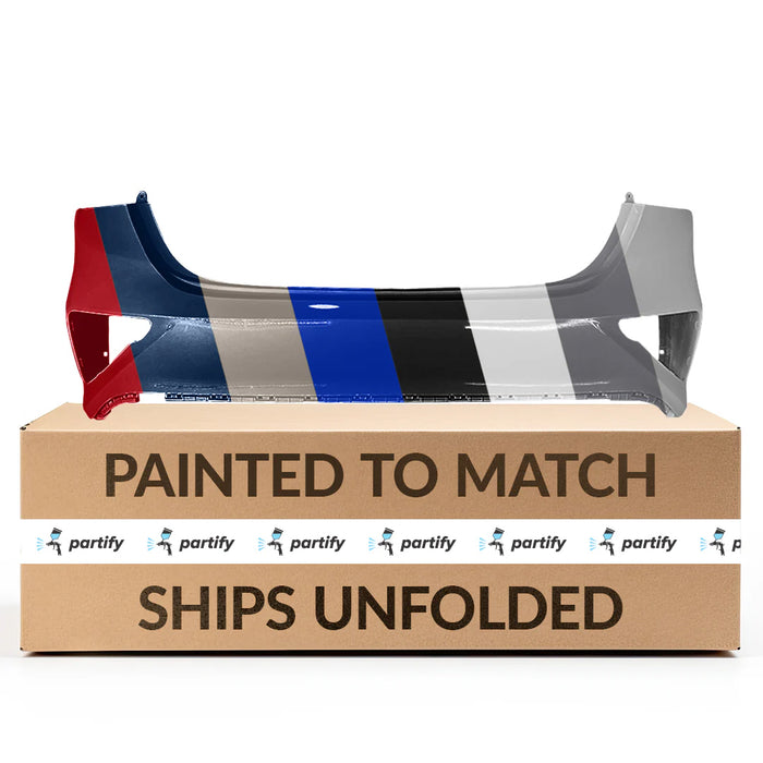 Parachoques trasero Kia Forte Sedán sin orificios para sensores - KI1100224