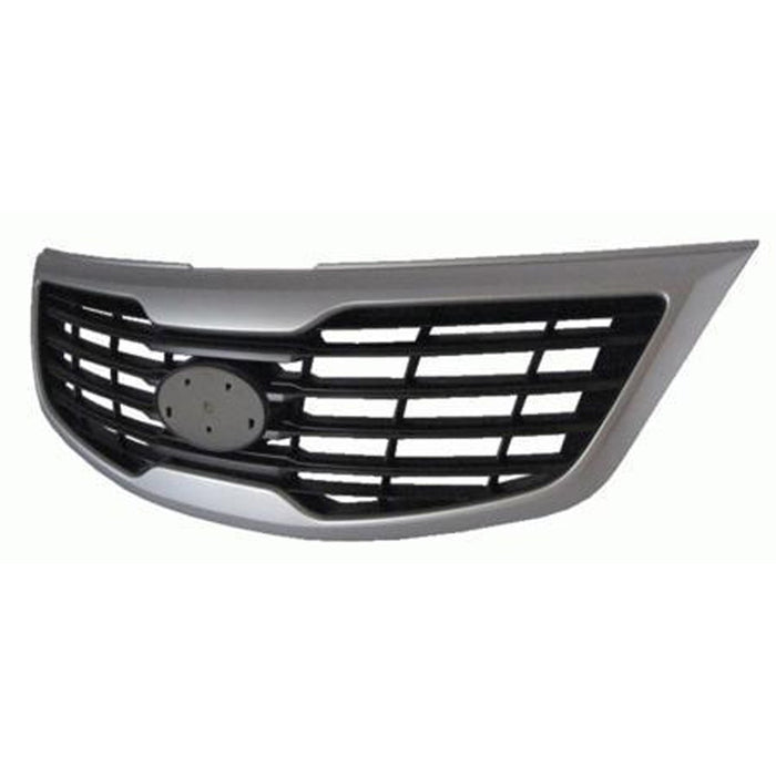 Kia Sportage Grille Insert W/Painted Silver Molding Assembly - KI1200148