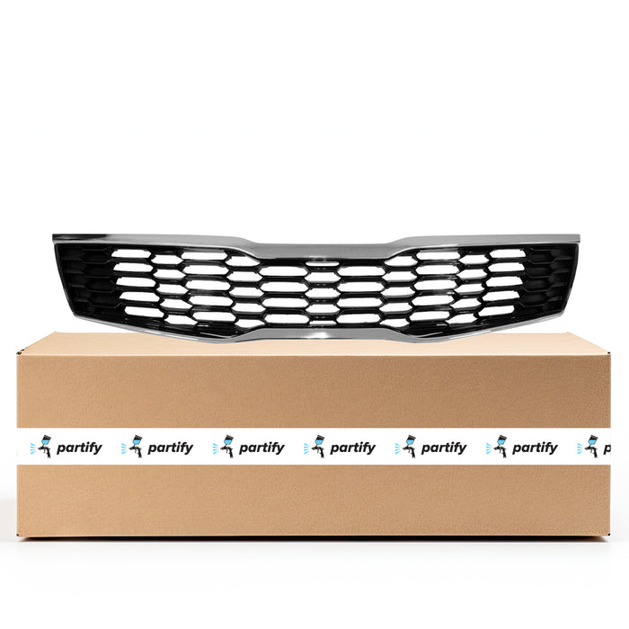 KIA Optima Grille Black With Chrome Moulding Use Without Camera Exclude Sx Model - KI1200211