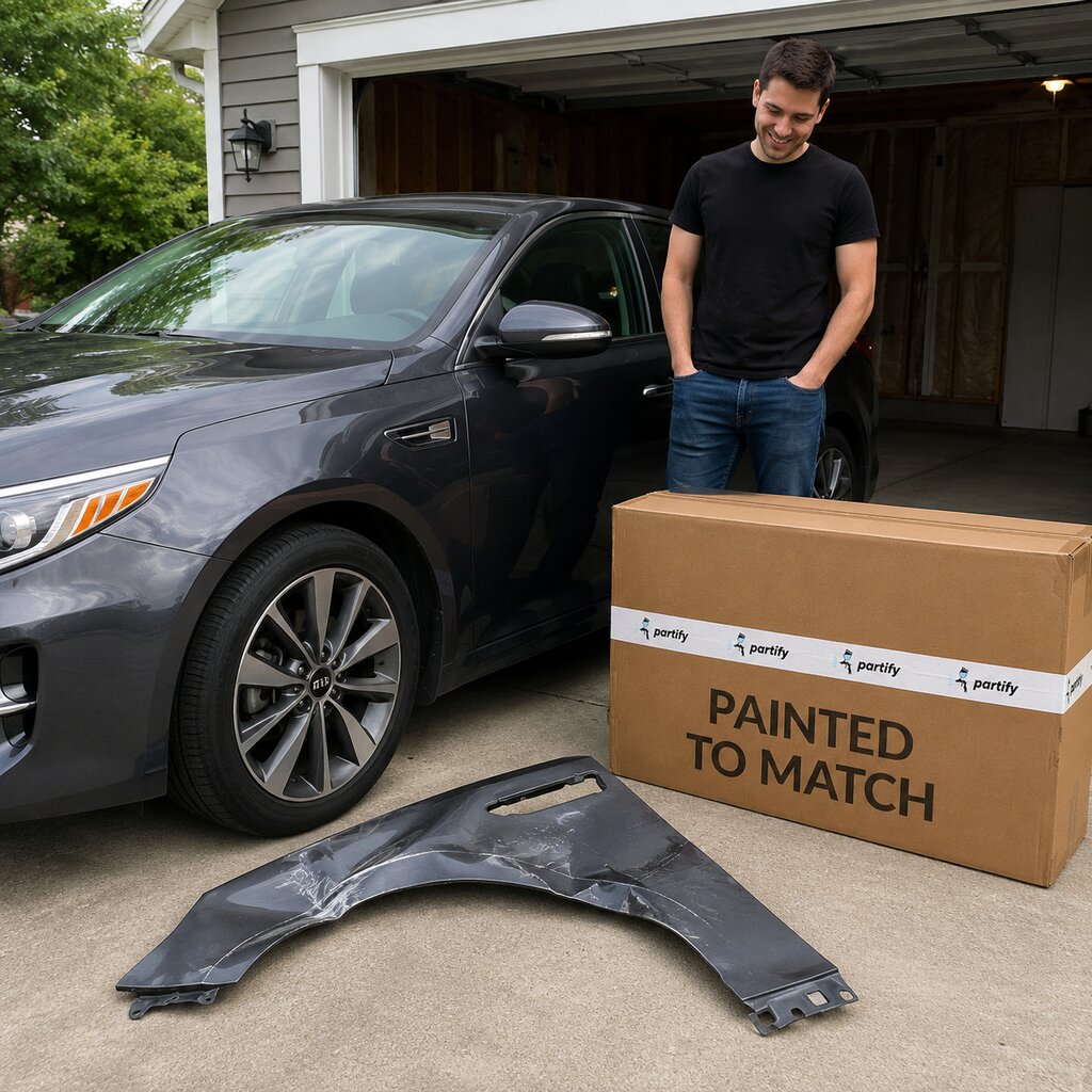 2016-2020 Kia Optima Driver Side Fender - KI1240149 — Partify