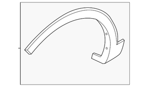 Front Driver Side Wheel Arch Molding image